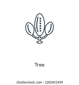 Tree concept line icon. Linear Tree concept outline symbol design. This simple element illustration can be used for web and mobile UI/UX.