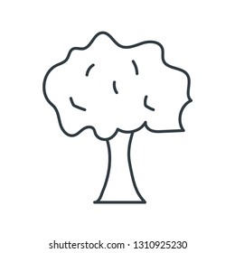 Tree concept line icon. Simple element illustration. Tree concept outline symbol design. Can be used for web and mobile UI/UX . Modern vector style