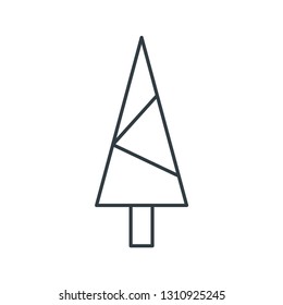 Tree concept line icon. Simple element illustration. Tree concept outline symbol design. Can be used for web and mobile UI/UX . Modern vector style
