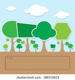 Tree concept vector
