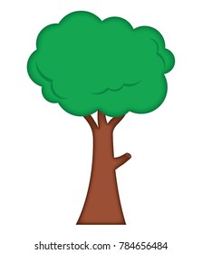Tree cute cartoon.