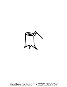 tree cutting icon,vector best flat icon.