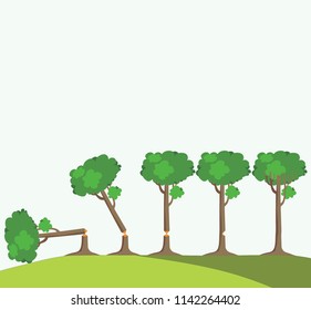 tree cutting illustration
