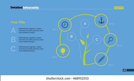 Tree Cycle Metaphor Diagram Slide Template