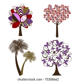 Tree decal set 2