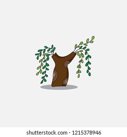 tree for decoration, christmas tree, autumn tree vector template design