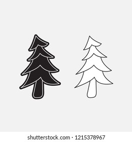 tree for decoration, christmas tree, autumn tree vector template design