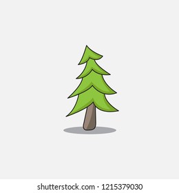 tree for decoration, christmas tree, autumn tree vector template design