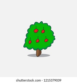 tree for decoration, christmas tree, autumn tree vector template design