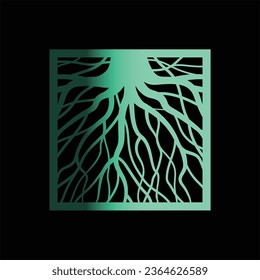 Tree decorative laser cut panel set
