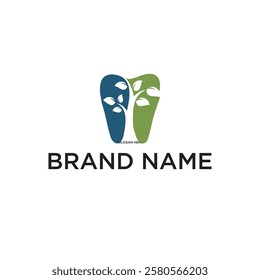 Tree dental logo design vector