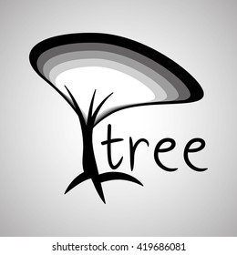 Tree design. eco concept. natural  icon, editable vector