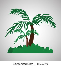 Tree design. eco concept. natural  icon, editable vector