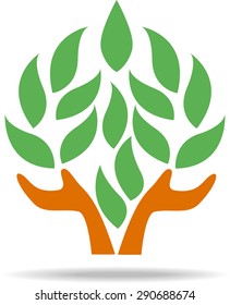 Tree design graphic icon  template white background. vector
