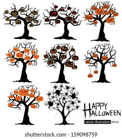 Tree design. Halloween vector illustration.