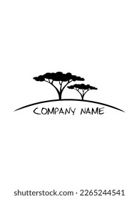 Tree design logo for company and other organization, vector illustration. This design is suitable for those of you who like adventure and spend a lot of time in nature.