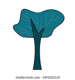 Tree design, Nature plant summer season environment natural and abstract theme Vector illustration