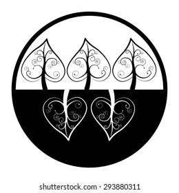 Tree design over white background, vector illustration