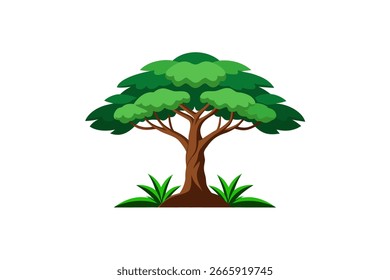 Tree design vector on white background