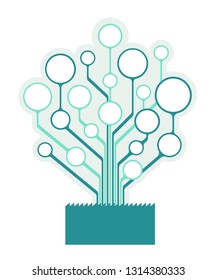 tree diagram template  infographics