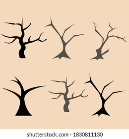 Der Baum starb, auch ohne Blätter, aber immer noch stehend.