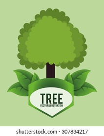 Tree digital design, vector illustration 10 eps graphic