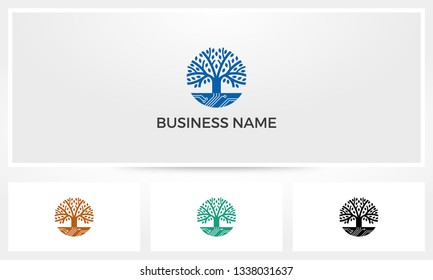 Tree Digital Roots Logo