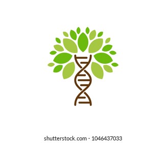 Tree Dna Icon Logo Design Element