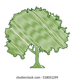 tree doodle icon image 