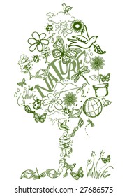 Tree Doodle - Vector