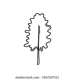 Tree Doodle vector icon. Drawing sketch illustration hand drawn cartoon line.