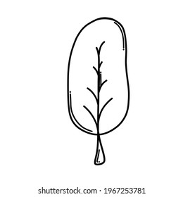 Tree Doodle vector icon. Drawing sketch illustration hand drawn cartoon line.