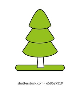 tree draw colorful illustration