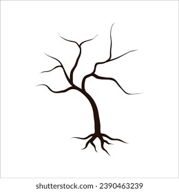 Ilustración vectorial de drenaje de árboles