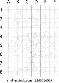 Tree Drawing Page, Tree Vector