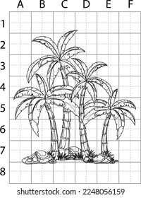Tree Drawing Page, Tree Vector