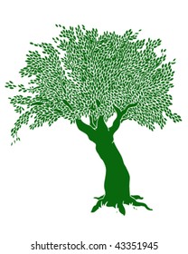 Tree Drawing - Vector Illustration