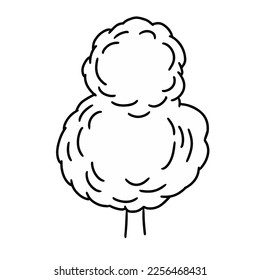 tree drawn in vector graphics