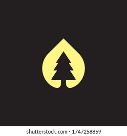 tree drop oil logo, gold luxury vector eps