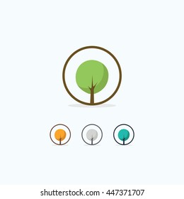 Tree, ECO, Green, Plants, Trees, Flower, Floral Logo design