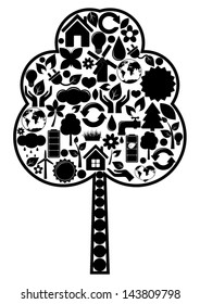 Tree of eco icons
