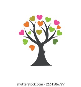 Tree ecology logo vector icon illustration design