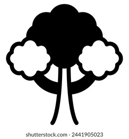 Ilustración de icono de objeto de ecología de árbol