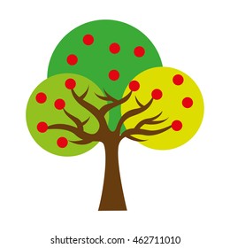 tree ecology symbol icon vector illustration design