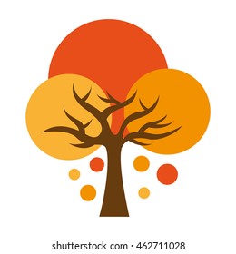 tree ecology symbol icon vector illustration design