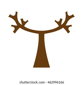 tree ecology symbol icon vector illustration design