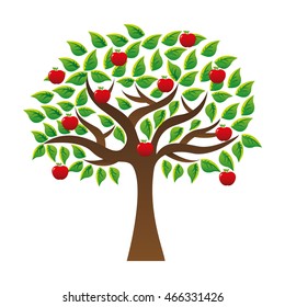 tree ecology symbol icon vector illustration design