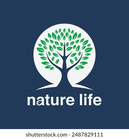 Tree elegant logo, nature logo