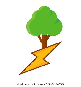 Tree Energy Logo Icon Design