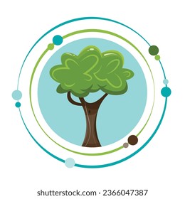 Tree environment nature vector illustration graphic icon